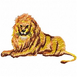 Lion Embroidery Design 6